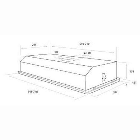 Elica ELIPLANE80 Eliplane Twin Motor 75cm Canopy Cooker Hood Stainless Steel