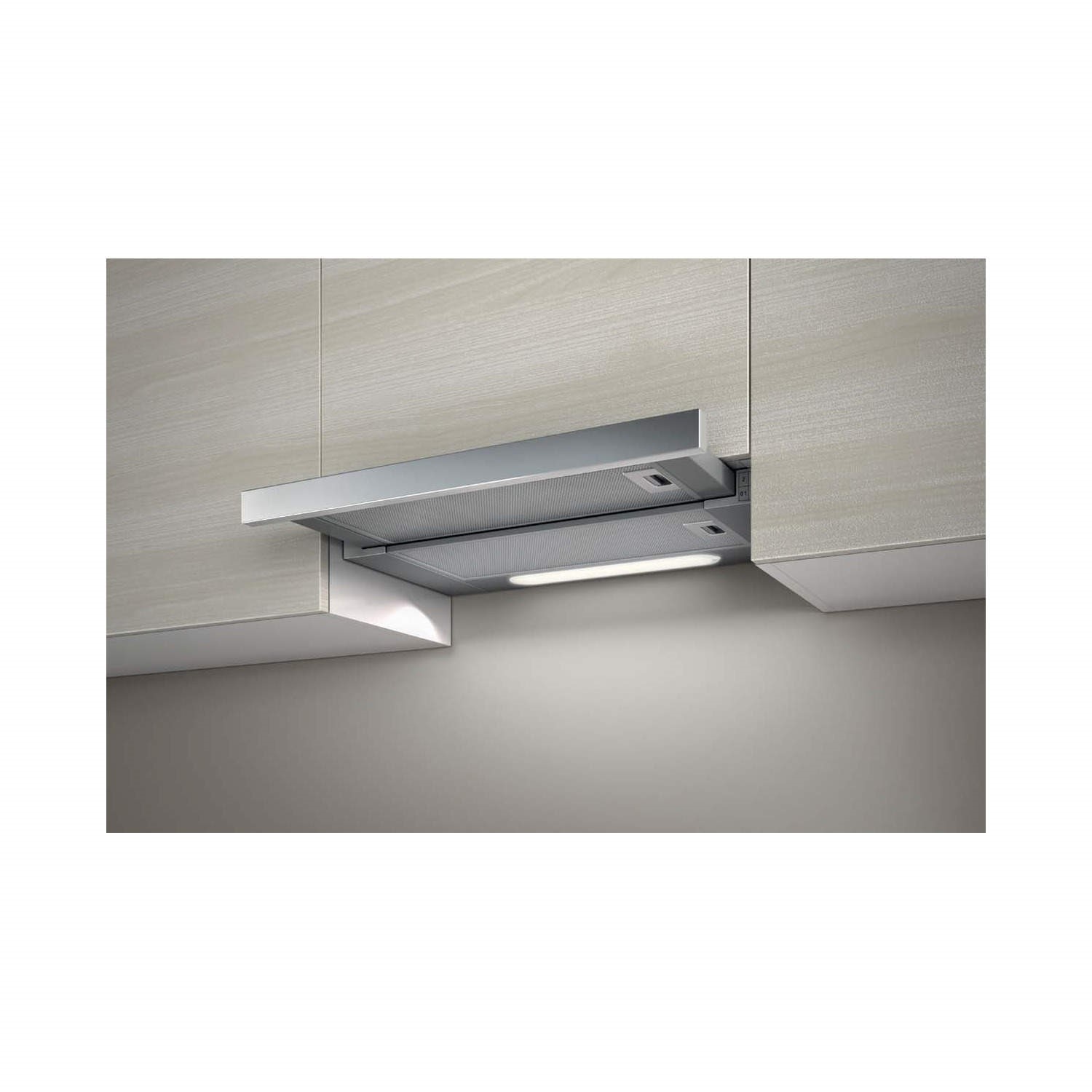 Elica ELITE1460 60cm Slideaway Cooker Hood Stainless Steel