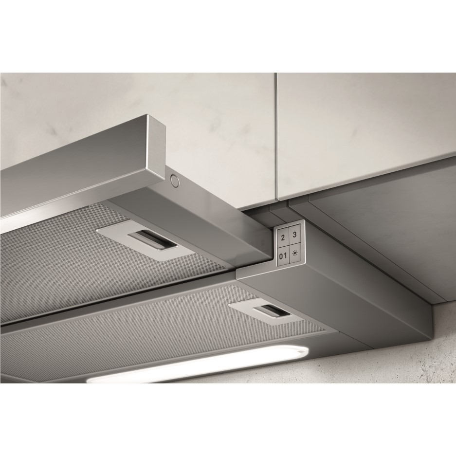 Elica Elite 60cm Telescopic Cooker Hood Stainless Steel ELITE14LED