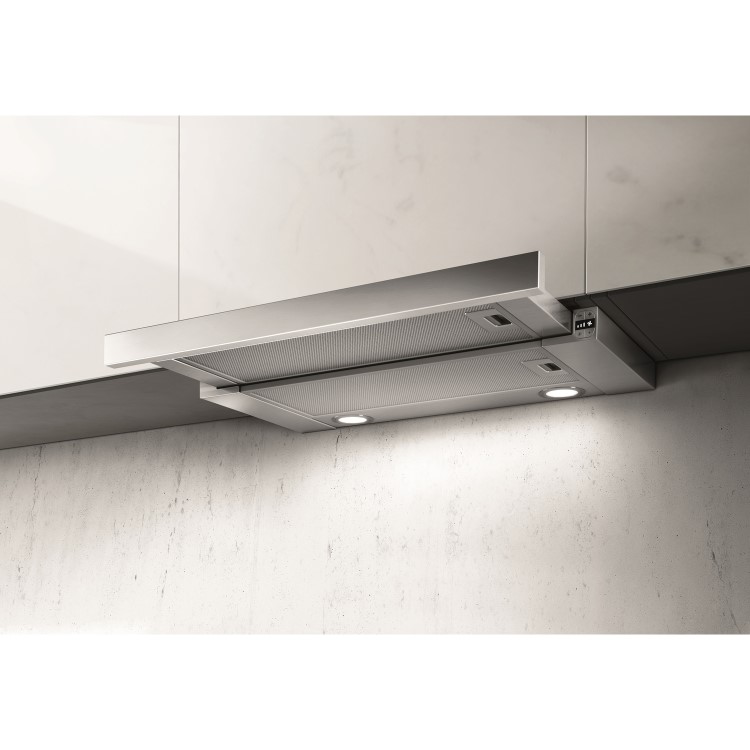 Elica ELITE26-60 60cm Slideaway Cooker Hood Stainless Steel