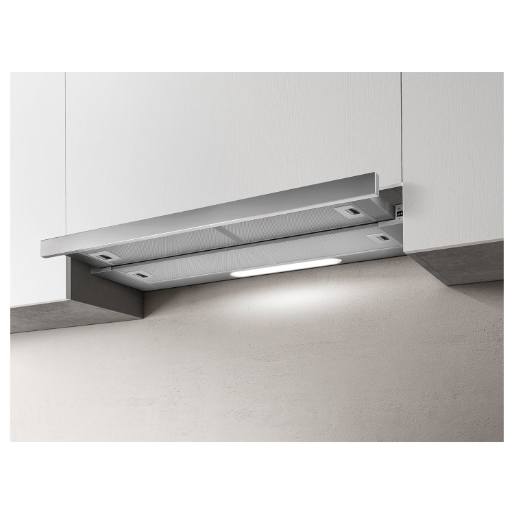 Elica ELITE35-90 Elite 90cm Telescopic Cooker Hood - Silver