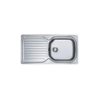 Franke ELN 611 96 Elba Inset 1.0 Bowl Revesible Drainer Stainless Steel Sink