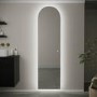 Arched Backlit Heated Tall Bathroom Mirror with Lights 500 x 1800mm - Elod