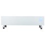 electriQ 750W Smart Slim Gloss White Glass Panel Heater Wall Mounted or Skirting Fitted Bathroom Safe Energy Efficient
