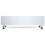 electriQ 750W Smart Slim Gloss White Glass Panel Heater Wall Mounted or Skirting Fitted Bathroom Safe Energy Efficient