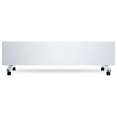 Refurbished - electriQ 750W Smart Designer Slim Glass Panel Heater - Wall Mountable & Bathroom Safe - White