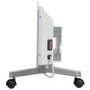 electriQ 750W Smart Slim Gloss White Glass Panel Heater Wall Mounted or Skirting Fitted Bathroom Safe Energy Efficient