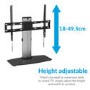 GRADE A2 - electriQ Table Top TV Pedestal Stand for TVs up to 65" with VESA upto 600 x 400