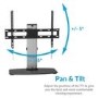 electriQ - Pedestal Stand Flat TV Bracket - Up to 55 Inch TVs