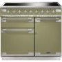 Rangemaster 10580 Elise 100 Electric Range Cooker With Induction Hob Olive Green
