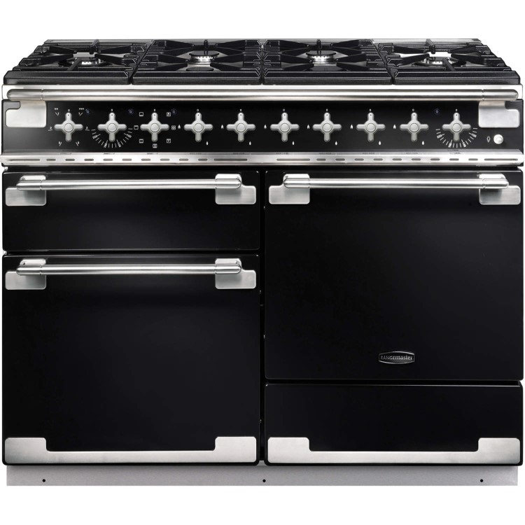Rangemaster ELS110DFFGB Elise 110cm Dual Fuel Range Cooker - Black