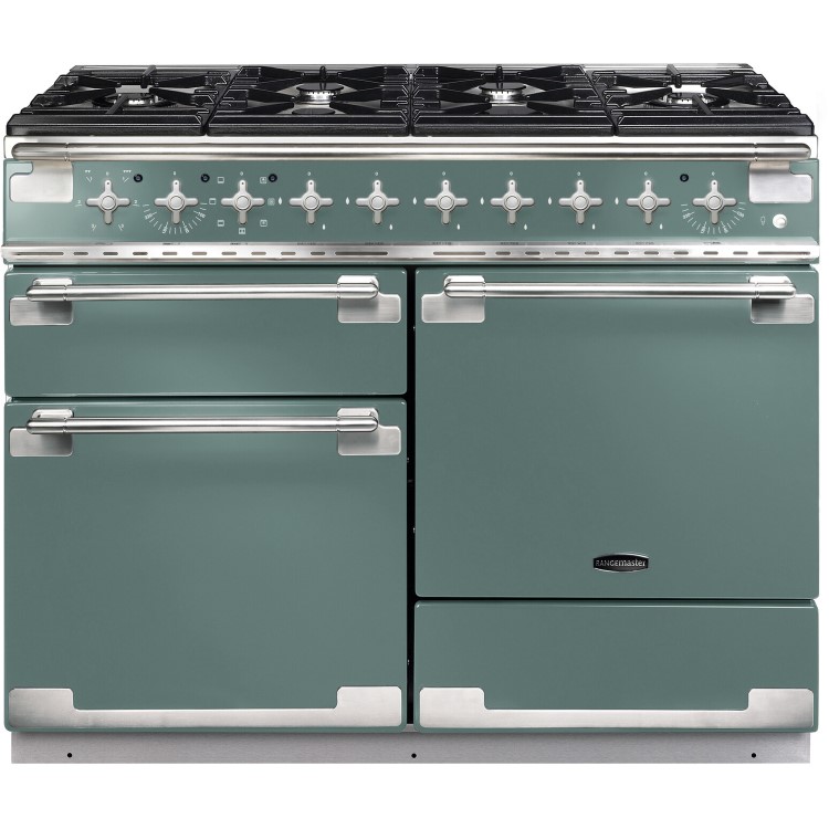 Rangemaster Elise 110cm Dual Fuel Range Cooker - Mineral Green