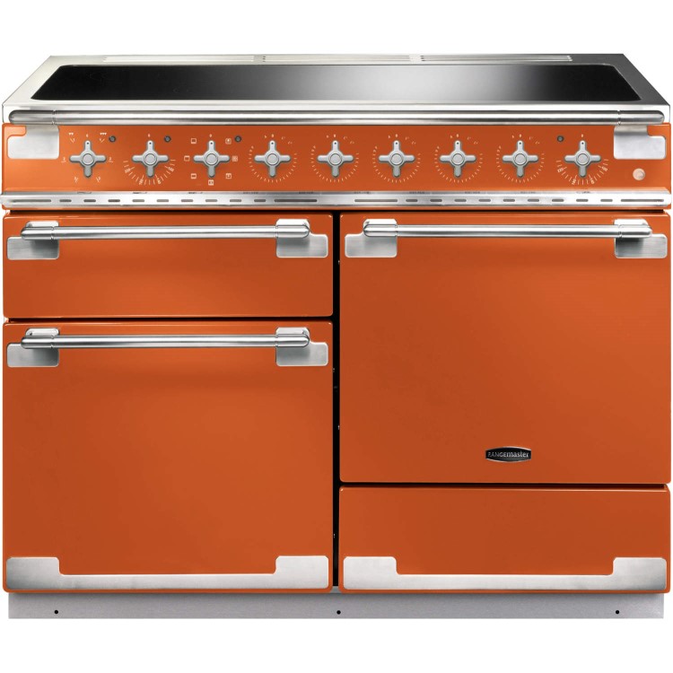 Rangemaster ELS110EIOR 100390 Elise 110 Electric Range Cooker With Induction Hob In Orange