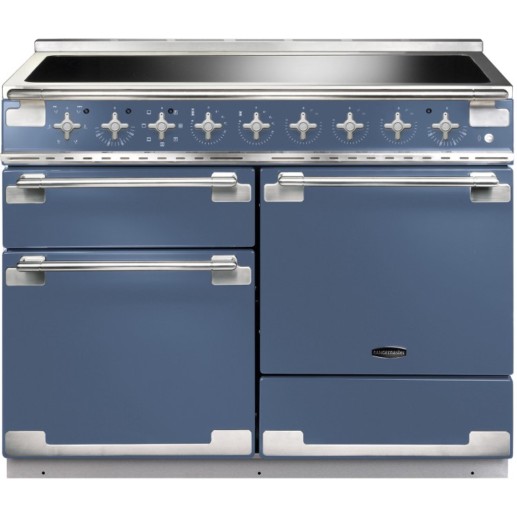 Rangemaster Elise 110cm Electric Range Cooker - Stone Blue