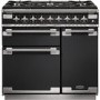 Rangemaster Elise 90cm Dual Fuel Range Cooker - Black