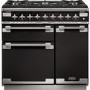 Rangemaster Elise 90cm Dual Fuel Range Cooker - Black