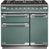 Rangemaster Elise 90cm Dual Fuel Range Cooker - Mineral Green