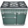 Rangemaster Elise 90cm Dual Fuel Range Cooker - Mineral Green