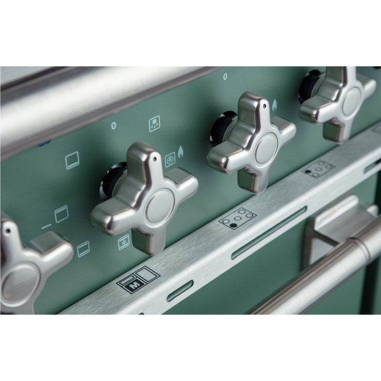 Rangemaster Elise 90cm Dual Fuel Range Cooker - Mineral Green