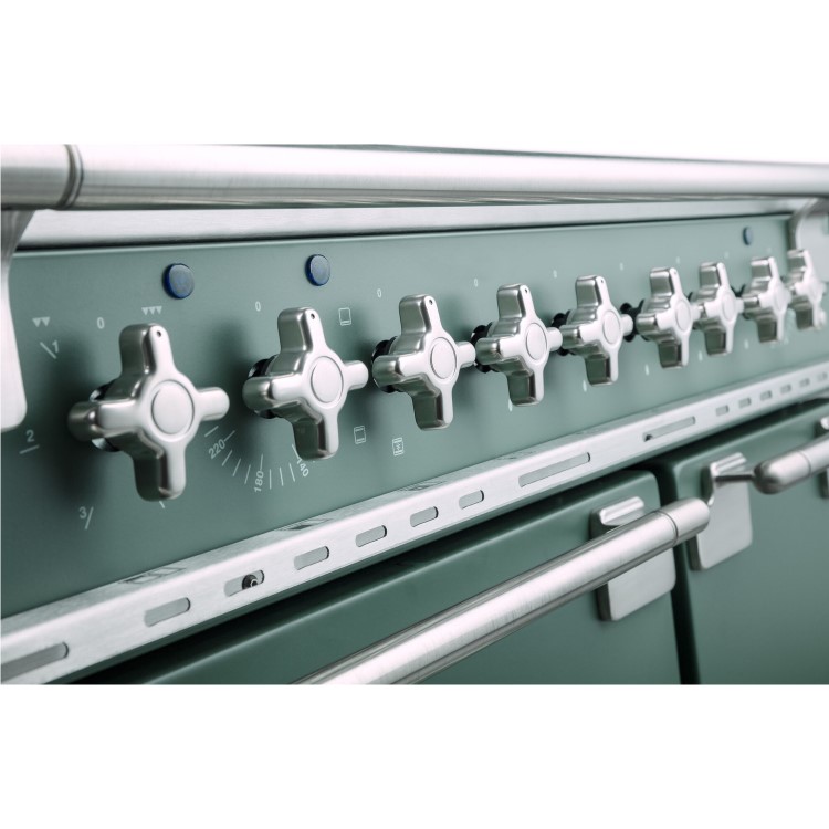 Rangemaster Elise 90cm Dual Fuel Range Cooker - Mineral Green