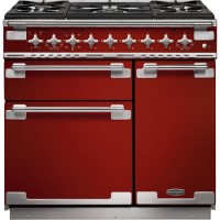 Rangemaster ELS90DFFRD 108420 Elise 90cm Dual Fuel Range Cooker Cherry Red