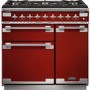 Rangemaster ELS90DFFRD 108420 Elise 90cm Dual Fuel Range Cooker Cherry Red