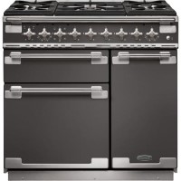 GRADE A1 - Rangemaster ELS90DFFSL Elise 90cm Dual Fuel Range Cooker - Slate