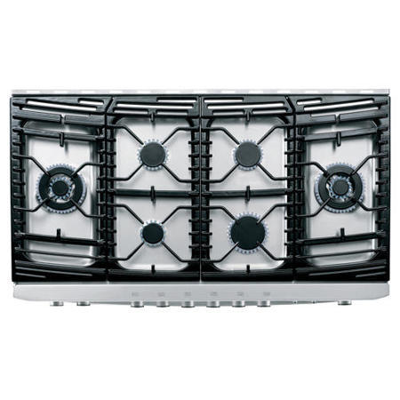 Rangemaster 83460 Elite SE 110cm Dual Fuel Range Cooker With Gloss Pan Stands - Stainless Steel
