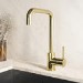 Brushed Brass Single Lever Monobloc Kitchen Mixer Tap - Enza Elwood