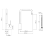 GRADE A1 - Elwood Single Lever Monobloc Mixer Kitchen Tap- Black