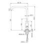Single Lever White Monobloc Kitchen Mixer Tap - Elwood