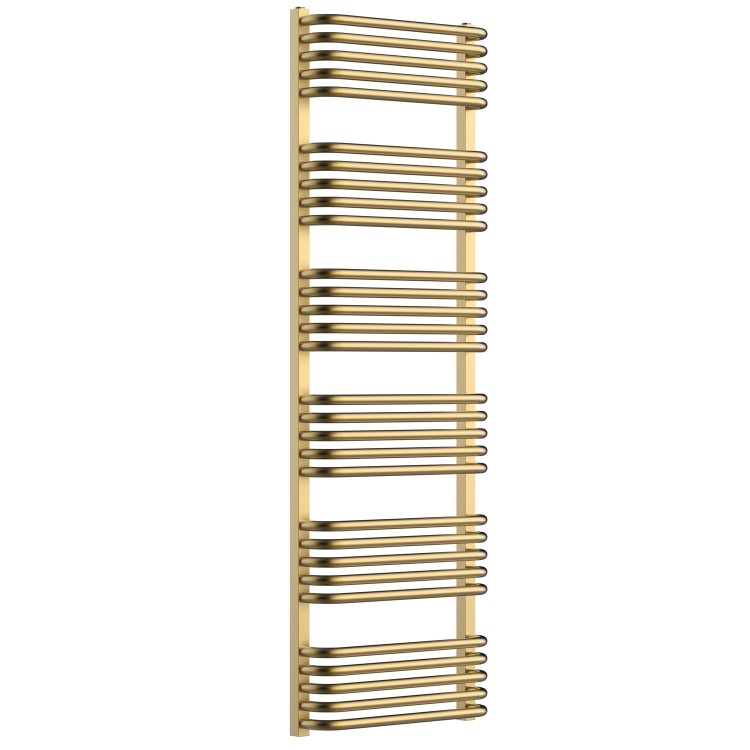 Brass Curved Towel Radiator 1530 x 600mm - Ember