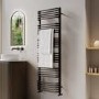 Black Curved Towel Radiator 1550 x 500mm – Ember
