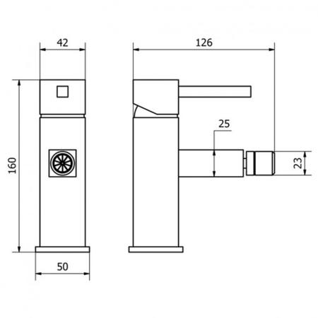Piazza Square Style Basin Tap & Waste