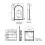 Single Door Chrome Bathroom Mirror Cabinet with Lights, Demister & Shaver Socket 500 x 800mm - Empire