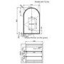 Single Door Brass Bathroom Mirror Cabinet with Lights Demister & Shaver Socket 500 x 800mm - Empire