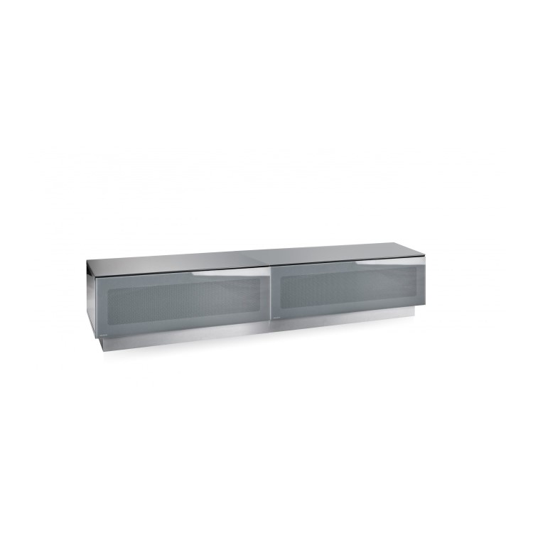 Element High Gloss Modular TV Unit with Infra Red Friendly Doors in Grey