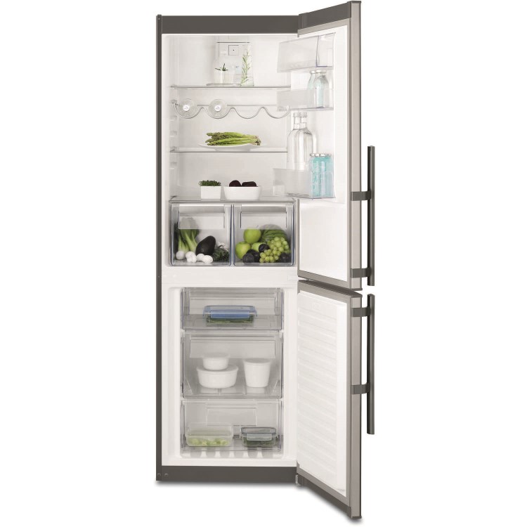 Electrolux EN3453OOX Twintech Frost Free Fridge Freezer in Stainless Steel