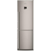 Electrolux EN3481AOX Freestanding Fridge Freezer - Silver With Antifingerprint Stainless Steel Doors