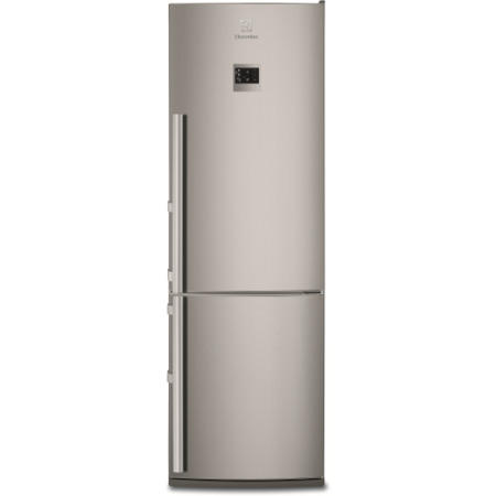 Electrolux EN3481AOX Freestanding Fridge Freezer - Silver With Antifingerprint Stainless Steel Doors