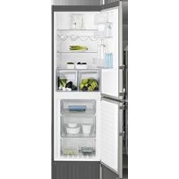 Electrolux EN3553MOX Frost Free Freestanding Fridge Freezer In Grey With Antifingerprint Stainless Steel Doors
