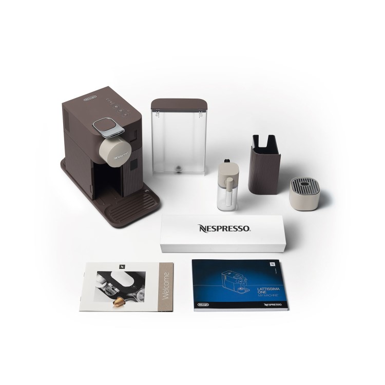 Delonghi Latissima One Nespresso EN500.BW Coffee Machine - Mocha Brown