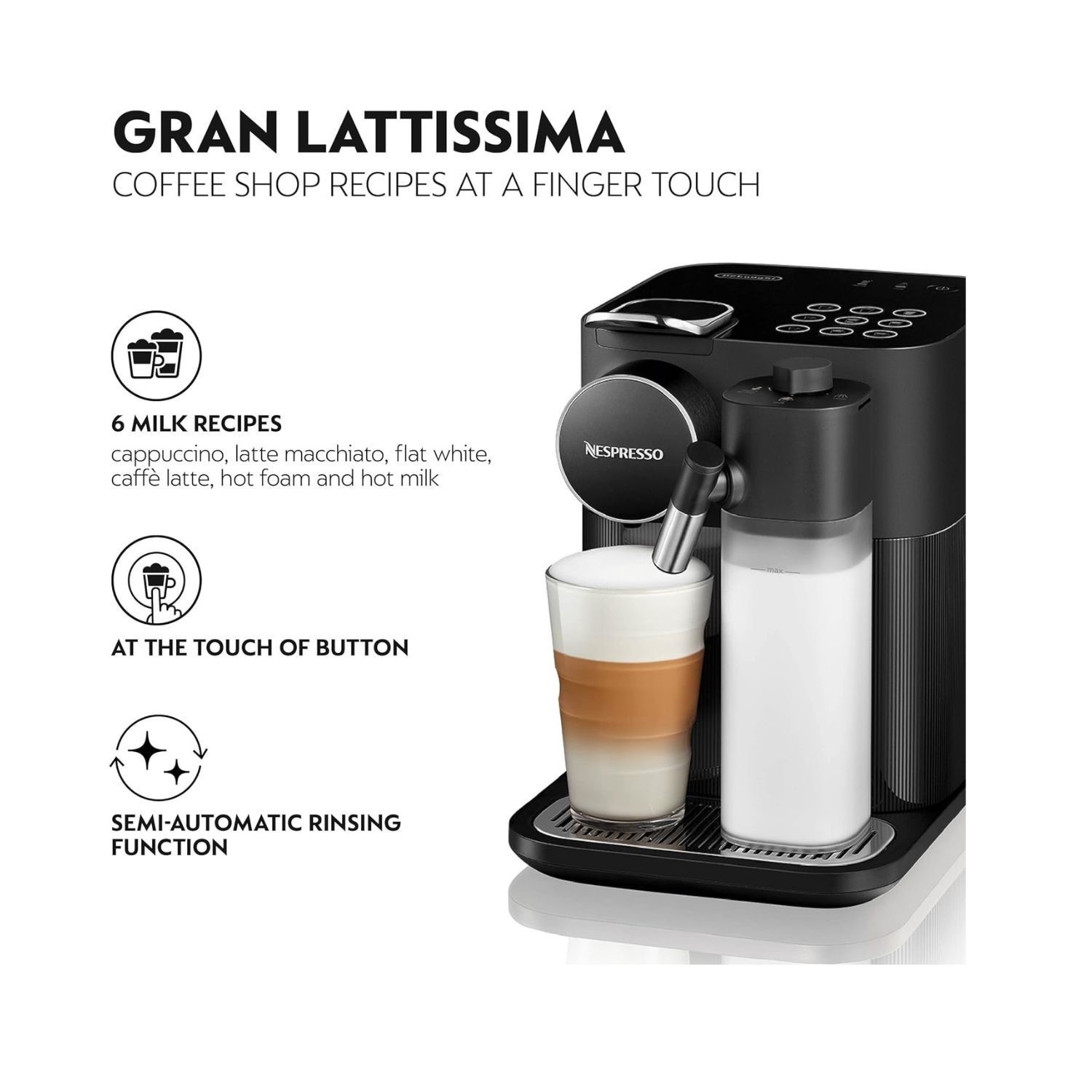 Delonghi NESPRESSO Gran Lattissima F531 EN650 Complete Set of Milk Tank Water Tank Lid Water Tray Accessories | Malaysia Delonghi NESPRESSO Gran Lattissima F531 EN650 Complete Set of Milk Tank Water Tank Lid Water Tray Accessories | Malaysia