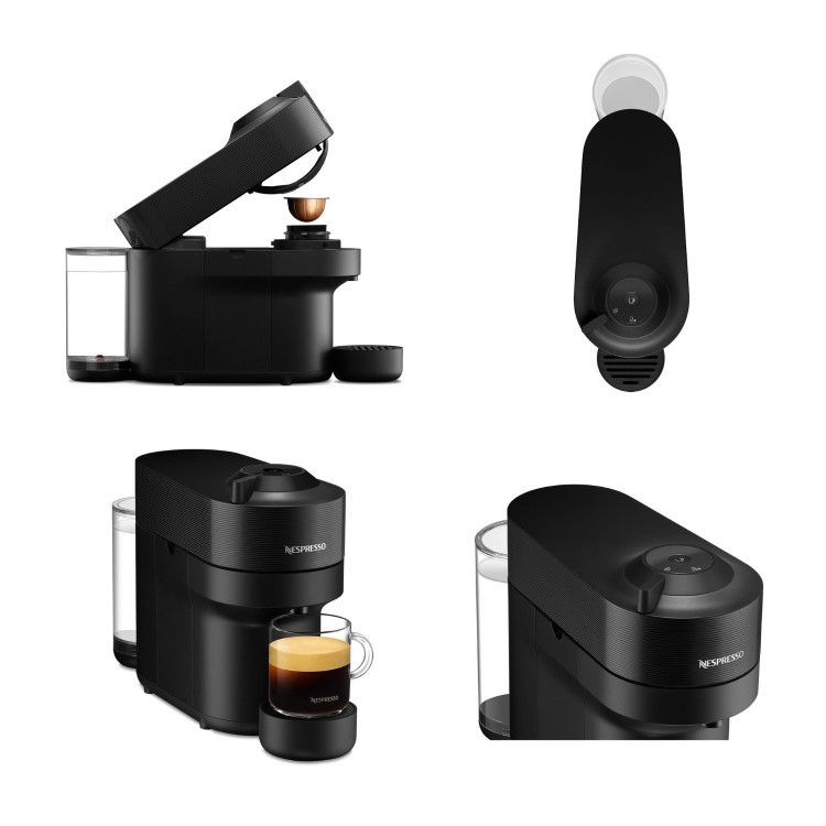 Nespresso by Delonghi Vertuo Pop Pod Coffee Machine ENV90.B - Black