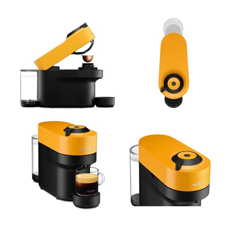 Nespresso by Delonghi Vertuo Pop Pod Coffee Machine ENV90.Y - Yellow