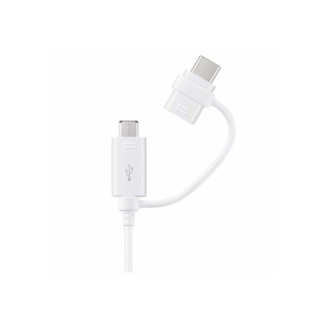 Samsung Combo Charge & Sync USB-C and Micro USB Cable - White
