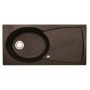 Astracast EP10RQHOMESKL Ellipse Single Bowl Left Hand Drainer Granite ROK Composite Sink in Chocolate