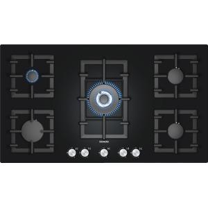 GRADE A2 - Siemens EP916QB91E Rotary Control 92cm Five Burner Gas-on-glass Hob Black