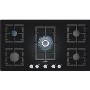 GRADE A2 - Siemens EP916QB91E Rotary Control 92cm Five Burner Gas-on-glass Hob Black