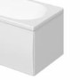 Lena L Shaped White High Gloss Bath End Panel 700mm